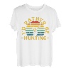 Hapfox Season Geschenke Lustige Hirsch Retro Jäger T-Shirt