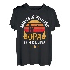 Herren Lustiges Angler Angeln mit Opa und Enkel Geburtstag Vatertag T-Shirt