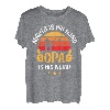 Herren Lustiges Angler Angeln mit Opa und Enkel Geburtstag Vatertag T-Shirt
