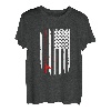 Amerikanische Flagge Angelbekleidung - Angeln T-Shirt
