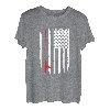 Amerikanische Flagge Angelbekleidung - Angeln T-Shirt