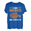 I Like Big But and I Cannot Lie Halibut Fishing T-Shirt