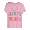 Lustiger personalisierter Name Shirt Kings Are Named Derek T-Shirt