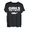 Mädchen Can Fish Too T-Shirt T-Shirt