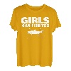 Mädchen Can Fish Too T-Shirt T-Shirt