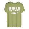 Mädchen Can Fish Too T-Shirt T-Shirt