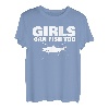 Mädchen Can Fish Too T-Shirt T-Shirt