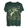 Herren Angelshirt US Amerikanische Flagge Barsch Fisch Papa Geschenk Lustiger Papa T-Shirt
