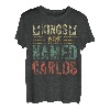 Lustiger personalisierter Name Shirt Kings Are Named Carlos T-Shirt