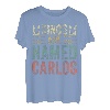 Lustiger personalisierter Name Shirt Kings Are Named Carlos T-Shirt