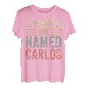 Lustiger personalisierter Name Shirt Kings Are Named Carlos T-Shirt