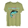 Barsch Fisch Angeln Ästhetisch Retro Barsch T-Shirt