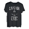 Herren Lustiges personalisiertes Bootsshirt mit Vorname Captain Eric T-Shirt