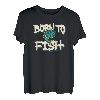 Born to Fish Love Fishing Dad Spruch Slogan T-Shirt