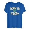 Born to Fish Love Fishing Dad Spruch Slogan T-Shirt