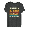 Herren Angeln Und Bier Darum Bin Ich Hier Angler Spruch Fischen Fun T-Shirt