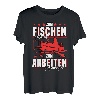Angeln Angler Fischen Angelrute Angelausrüstung T-Shirt