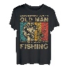 Lustige Vintage-Angelwitze, für Damen und Herren, Fischer, Barsch, Fisch T-Shirt