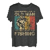 Lustige Vintage-Angelwitze, für Damen und Herren, Fischer, Barsch, Fisch T-Shirt