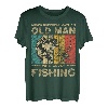 Lustige Vintage-Angelwitze, für Damen und Herren, Fischer, Barsch, Fisch T-Shirt