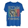 Lustige Vintage-Angelwitze, für Damen und Herren, Fischer, Barsch, Fisch T-Shirt