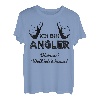 Herren ICH BIN ANGLER WEIL I KANN Angelsport Angler angeln Fischer T-Shirt