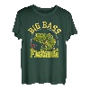 Big Bass Angeln Fangen von Fischen Linie Hooker Fischer T-Shirt