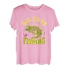 Big Bass Angeln Fangen von Fischen Linie Hooker Fischer T-Shirt