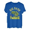 Big Bass Angeln Fangen von Fischen Linie Hooker Fischer T-Shirt