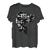 Barschfisch, schwarz und weiß, Büffelkariert, Fliegenfischen, Angler T-Shirt