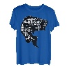 Barschfisch, schwarz und weiß, Büffelkariert, Fliegenfischen, Angler T-Shirt