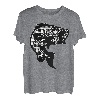 Barschfisch, schwarz und weiß, Büffelkariert, Fliegenfischen, Angler T-Shirt