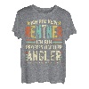 Herren Opa Lustig Ich bin kein Rentner Geschenk Angler Opa Angeln T-Shirt