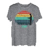 Feuerstein Angeln Vintage Retro Sonnenuntergang Name für Herren T-Shirt