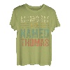 Lustiges Trikot mit personalisiertem Namen, Könige sind Thomas benannt T-Shirt
