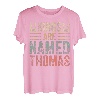 Lustiges Trikot mit personalisiertem Namen, Könige sind Thomas benannt T-Shirt