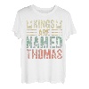 Lustiges Trikot mit personalisiertem Namen, Könige sind Thomas benannt T-Shirt