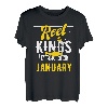 Fishing Birthday Kings Are Born In Januar T-Shirt