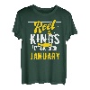 Fishing Birthday Kings Are Born In Januar T-Shirt
