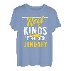 Fishing Birthday Kings Are Born In Januar T-Shirt