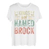 Lustiger personalisierter Name Shirt Kings Are Named Brock T-Shirt