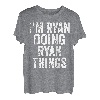Herren I'm Ryan Doing Ryan Things Shirt Personalisierter Vorname T-Shirt