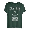 Herren Lustiges personalisiertes Bootsshirt mit Vorname Captain Bob T-Shirt