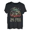 Vintage Barschangeln Glück ist ein großer Fisch und ein Zeuge T-Shirt