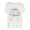 Vintage Barschangeln Glück ist ein großer Fisch und ein Zeuge T-Shirt