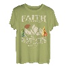 Faith Can Move Mountains Matthäus 17:20 Bibelvers Christian T-Shirt