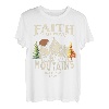 Faith Can Move Mountains Matthäus 17:20 Bibelvers Christian T-Shirt