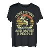 Funny I Like Bass Fishing Maybe 3 Personen Kind Junge Kleinkind Herren T-Shirt