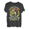Funny I Like Bass Fishing Maybe 3 Personen Kind Junge Kleinkind Herren T-Shirt
