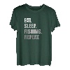 Eat Sleep Fishing Repeat Lustiges Angeln T-Shirt